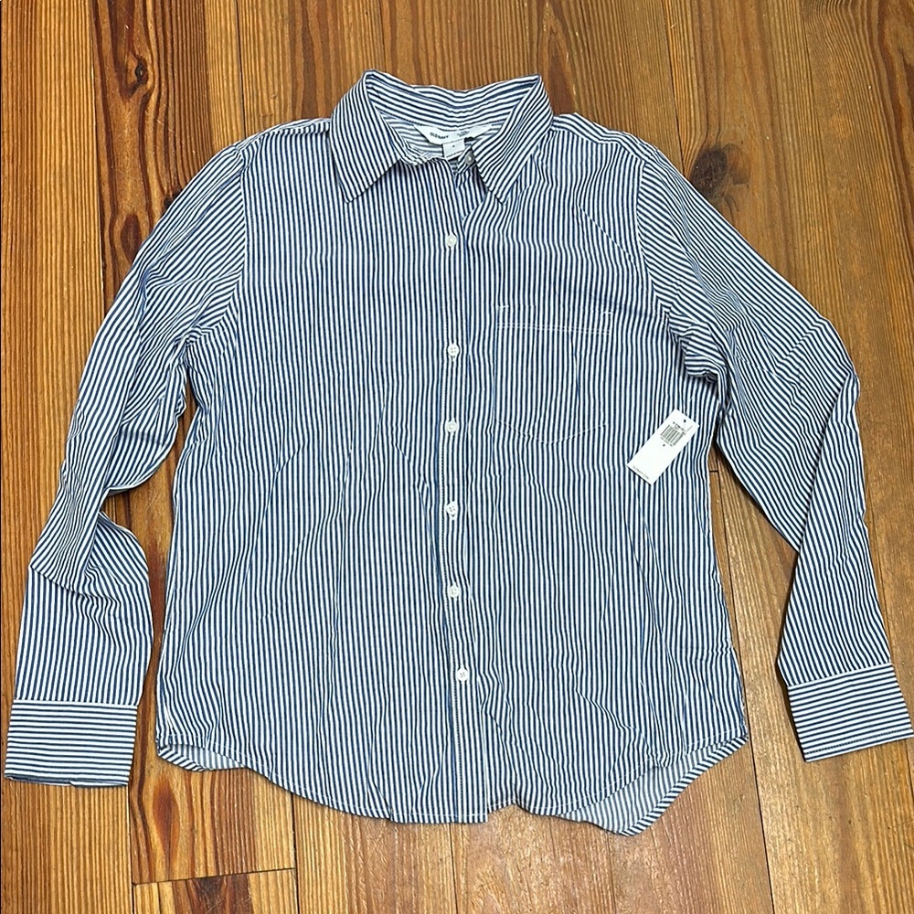 Classic Blue Striped Women’s Shirt